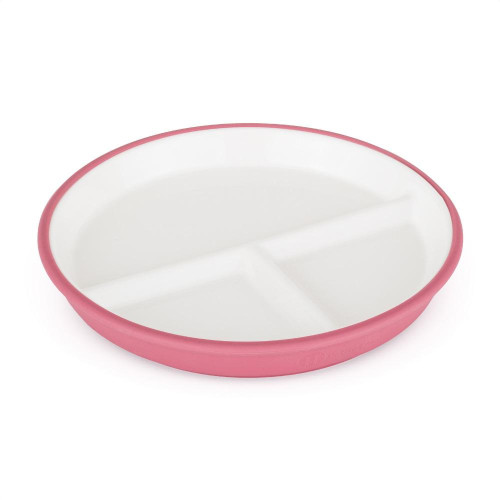 PETITE&MARS Talíř keramický se silikonovým obalem Candy Pink PETITE&MARS Talíř keramický se silikonovým obalem Candy Pink