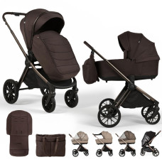 ADAMEX Kočárek kombinovaný Bianco 13 New Chocolate Brown
