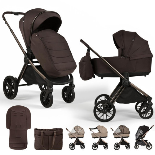ADAMEX Kočárek kombinovaný Bianco 13 New Chocolate Brown ADAMEX Kočárek kombinovaný Bianco 13 New Chocolate Brown