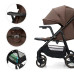 KINDERKRAFT Kočárek sportovní Trig 3 Tray Velvet Mocca KINDERKRAFT Kočárek sportovní Trig 3 Tray Velvet Mocca