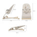 KINDERKRAFT Lehátko houpací Mimi Beige wood, do 9 kg
