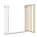 LIONELO Dětská zábrana Truus Slim White Natural 75-105 cm LIONELO Dětská zábrana Truus Slim White Natural 75-105 cm