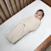 INGENUITY Zavinovačky SwaddleMe™ Ulitka mušelín 1 TOG 0-3m Cream/Cashew, 2 ks