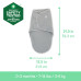 INGENUITY Zavinovačky SwaddleMe™ Ulitka mušelín 1 TOG 0-3m Cream/Cashew, 2 ks