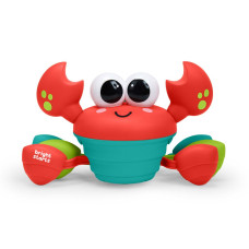 BRIGHT STARTS Hračka hudební a multisenzorická Rockin' Crawling Crab™ - Red, 6m+