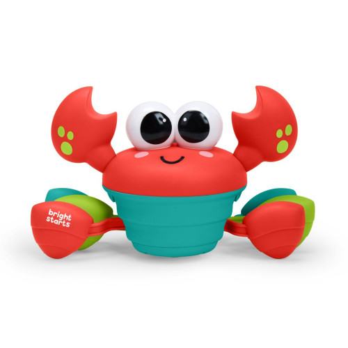 BRIGHT STARTS Hračka hudební a multisenzorická Rockin' Crawling Crab™ - Red, 6m+ BRIGHT STARTS Hračka hudební a multisenzorická Rockin' Crawling Crab™ - Red, 6m+