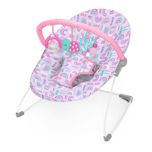 BRIGHT STARTS Lehátko s hračkami Confetti Rainbow™ Bouncer, 0m+ BRIGHT STARTS Lehátko s hračkami Confetti Rainbow™ Bouncer, 0m+