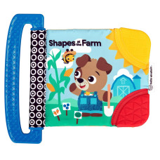 BABY EINSTEIN Knížka měkká s kousátky a texturami Shapes at the Farm™, 0m+