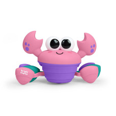 BRIGHT STARTS Hračka hudební a multisenzorická Rockin' Crawling Crab™ - Pink, 6m+