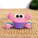 BRIGHT STARTS Hračka hudební a multisenzorická Rockin' Crawling Crab™ - Pink, 6m+