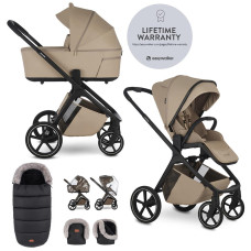 EASYWALKER Set kočárek 2v1 Zoey Go Sand Taupe XL s příslušenstvím