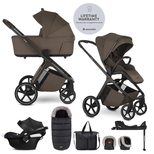 EASYWALKER Set kočárek 4v1 Zoey Go Chestnut Brown XXL Limited + CBX Aton B2 i-Size + Cybex Base One EASYWALKER Set kočárek 4v1 Zoey Go Chestnut Brown XXL Limited + CBX Aton B2 i-Size + Cybex Base One