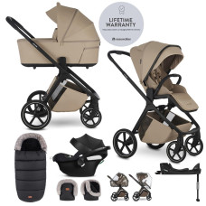 EASYWALKER Set kočárek 4v1 Zoey Go Sand Taupe XL + CBX Aton B2 i-Size + CYBEX Base One