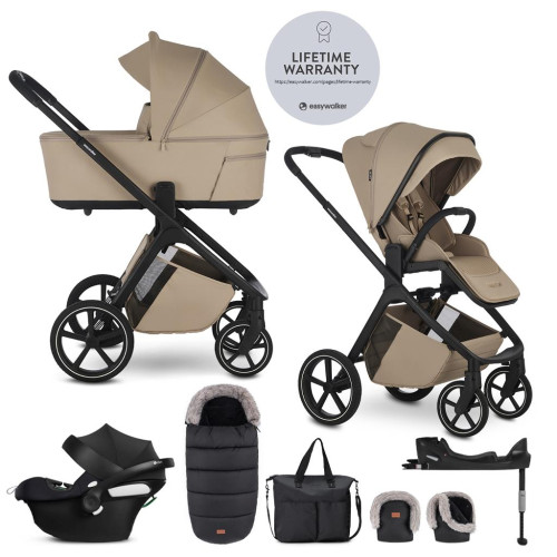 EASYWALKER Set kočárek 4v1 Zoey Go Sand Taupe XXL Limited + CBX Aton B2 i-Size + Cybex Base One EASYWALKER Set kočárek 4v1 Zoey Go Sand Taupe XXL Limited + CBX Aton B2 i-Size + Cybex Base One