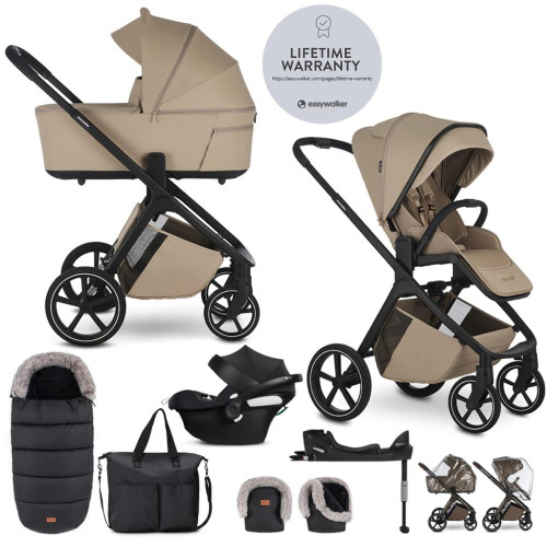 EASYWALKER Set kočárek 4v1 Zoey Go Sand Taupe XXL Limited + CBX Aton B2 i-Size + Cybex Base One EASYWALKER Set kočárek 4v1 Zoey Go Sand Taupe XXL Limited + CBX Aton B2 i-Size + Cybex Base One