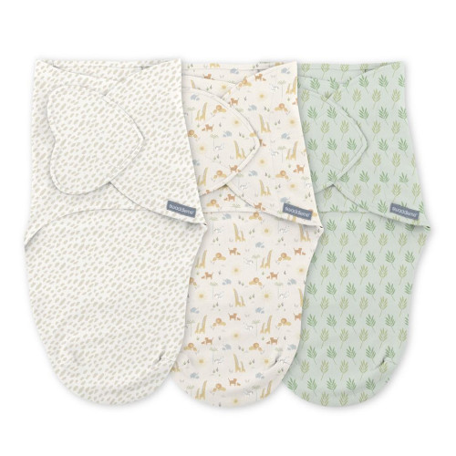 INGENUITY Zavinovačka SwaddleMe™ Ulitka bavlna 1 TOG 0-3m Monogram Collection™ Safari Swaddle, 3ks INGENUITY Zavinovačka SwaddleMe™ Ulitka bavlna 1 TOG 0-3m Monogram Collection™ Safari Swaddle, 3ks