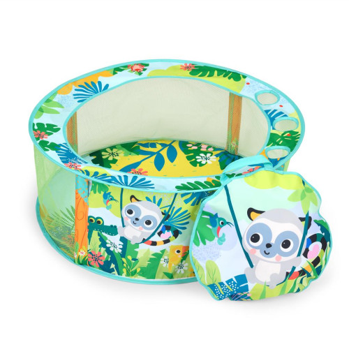 BRIGHT STARTS Hrací bazének s míčky Rowdy Rainforest™ Stow & Go, 6m+ BRIGHT STARTS Hrací bazének s míčky Rowdy Rainforest™ Stow & Go, 6m+
