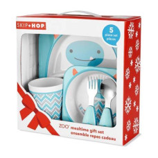 Zoo Jídelní dárkový set melaminový Winter Yeti 6m+