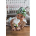enie baby Turban - dětská čepice 9-12m Tropical leaves