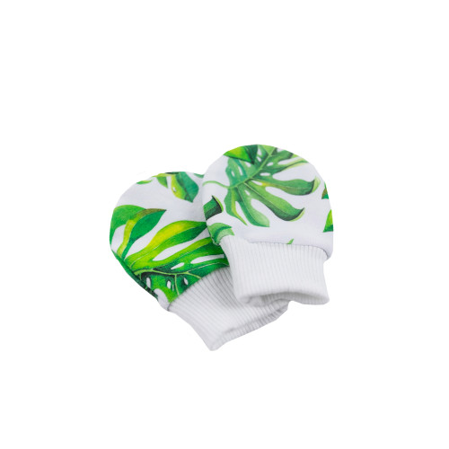 enie baby Novorozenecké rukavičky vel. 50-56 Tropical Leaves enie baby Novorozenecké rukavičky vel. 50-56 Tropical Leaves