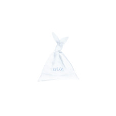 enie baby Muchláček  z bio bavlny white with blue