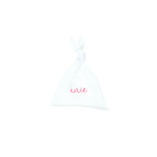 enie baby Muchláček z bio bavlny white with pink