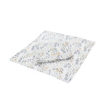 enie baby Mušelínové plenky 30x30cm bílé s černými květy - 2ks