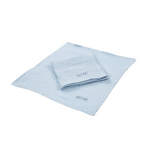 enie baby Mušelínové plenky 30x30cm světle modré - 2ks