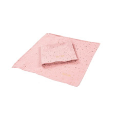 enie baby Mušelínové plenky 30x30cm vínové se zlatými puntíky - 2ks
