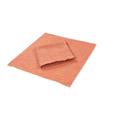 enie baby Mušelínové plenky 30x30cm melange se zlatými puntíky - 2ks
