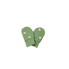 enie baby Novorozenecké rukavičky vel. 62-68 BEAR GREEN