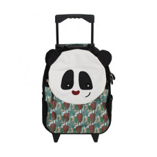 Deglingos Cestovní kufr panda ROTOTOS černo bílo zelený 20l