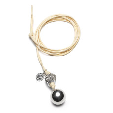 Proud MaMa Přívěšek mexická bola Bling creme ve stříbrné barvě 256