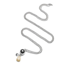 Proud MaMa Přívěšek mexická bola Gemstone měsíční kámen v barvě stříbrné 328