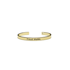 Proud MaMa Náramek Bangle v barvě zlaté 440