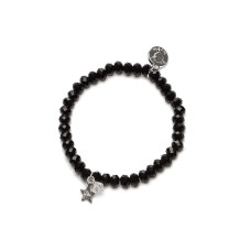 Proud MaMa Náramek Charm s hvězdičkou černý 317