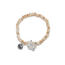 Proud MaMa Náramek Charm Beads béžový 380