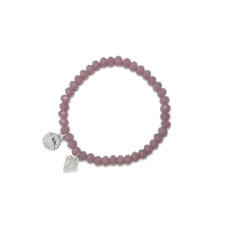 Proud MaMa Náramek Charm diamand růžový 418