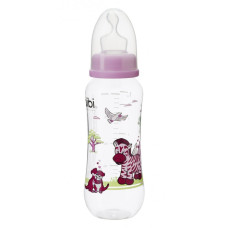 Bibi láhev zebra růžová 250ml