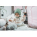 enie baby Dětská čepice zimní 6-9m BEARS GREEN