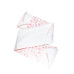 enie baby Mantinel SATINE pink leaves