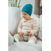 enie baby Dětská čepice BAMBOO 12-18m petrolejová