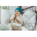 enie baby Dětská čepice BAMBOO 6-9 m petrolejová