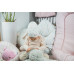 enie baby Dětská čepice 3-6m DOTS CREME