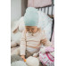 enie baby Dětská čepice BAMBOO 6-9m mentolová