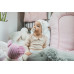 enie baby Dětská čepice 12-16m DOTS CREME