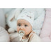 enie baby Dětská čepice 3-6m FLOWERS CREME