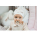 enie baby Dětská čepice 16-20m FLOWERS CREME