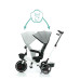 Fillikid Tříkolka Niki 360 white grey