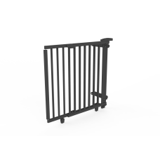 Geuther Schodišťová zábrana 95 - 135 cm, black wood